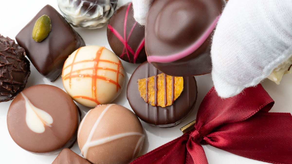 Confiserie Klein Klarsichttüte Pralinen 25stk Zusammenstellung