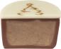 Preview: Confiserie Klein Praline Zimtnougat Frohes Fest 1stk/15g lose angeschnitten