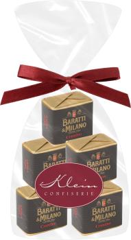 Baratti & Milano Praline Cremino Extra Noir 5stk/50g in Klarsichttüte mit Clipschleife