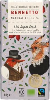 Bennetto Schokolade Super Dark 82% 80g