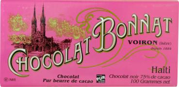 Bonnat Schokolade Haïti 75% 100g vorne