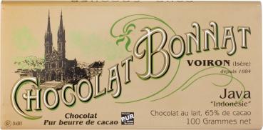 Bonnat Schokolade Java Indonésie 65% 100g vorne