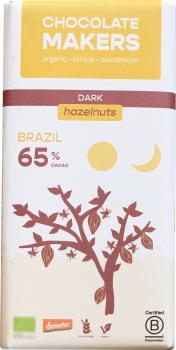 Chocolatemakers Schokolade Haselnuss Brazil 65% 80g