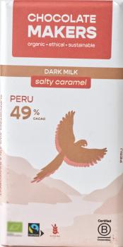 Chocolatemakers Schokolade Salzkaramell Peru 49% 80g