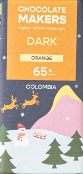 Chocolatemakers Schokolade Weihnachten Orange Colombia 65% 80g