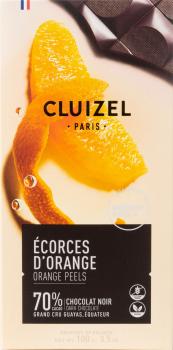 Cluizel Schokolade Équateur Noir Écorces D'Orange 70% 100g