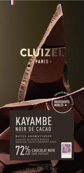 Cluizel Schokolade Kayambe Noir de Cacao 72% 70g