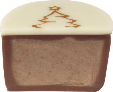 Confiserie Klein Praline Zimtnougat Frohes Fest 1stk/15g lose angeschnitten