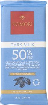 Domori Schokolade Dark Milk 50% 75g