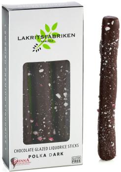 Lakritsfabriken Ramlösa Lakritzstangen Salzig Edelherbe Schokolade 45g