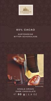Lauenstein Schokolade Sortenrein Bitter 85% 80g