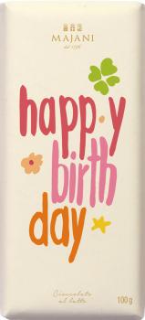 Majani Schokolade Happy Birthday 33% 100g