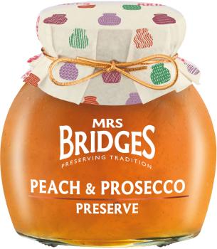 Mrs. Bridges Peach and Prosecco Preserve 340g