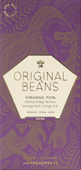 Original Beans Schokolade Virunga 70% 70g vorne