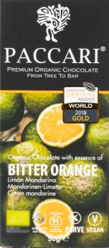 Paccari Schokolade Bitter Orange 60% 50g