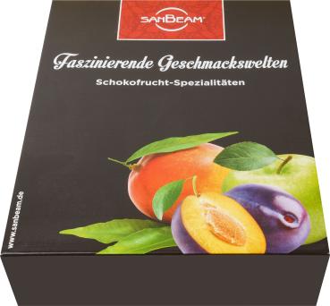 SanBeam Apfelringe in edelherber Schokolade 900g verpackt