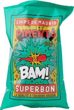 Superbon Chips de Madrid Piments 135g