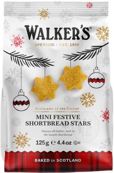 Walkers Shortbread Mini Festive Stars 125g