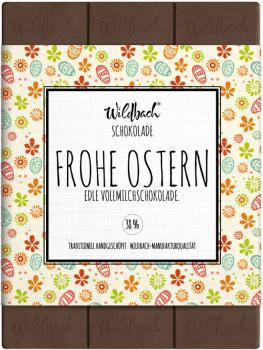 Wildbach Schokolade Frohe Ostern 38% 70g