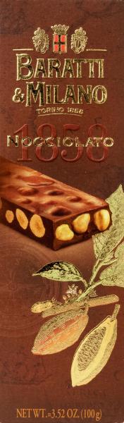 Baratti & Milano Schokolade Nocciolato 1858 50g