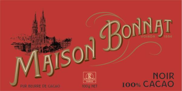 Bonnat Schokolade Noir 100% Cacao 100g