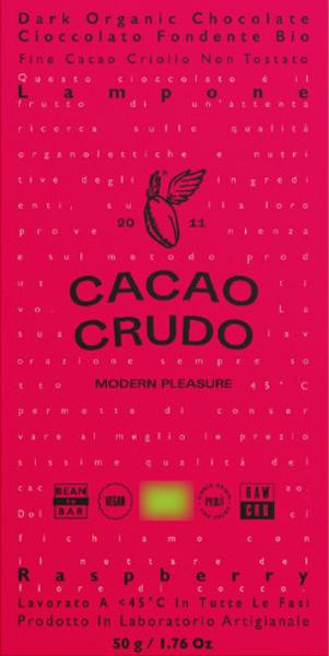 Cacao Crudo Schokolade Himbeere 68% 50g