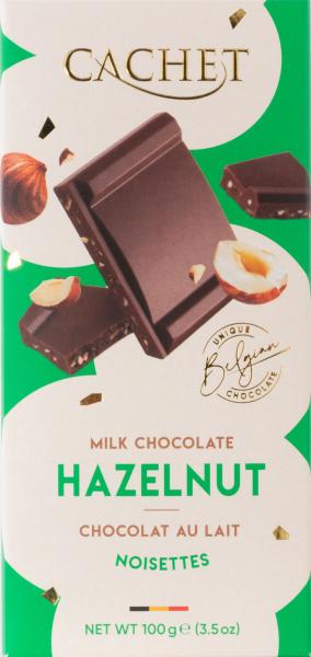 Cachet Schokolade Haselnuss 31% 100g