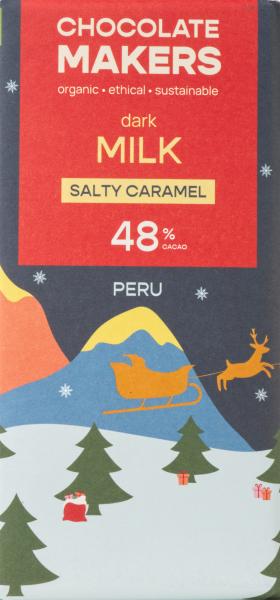 Chocolatemakers Schokolade Weihnachten Salzkaramell Peru 48% 80g