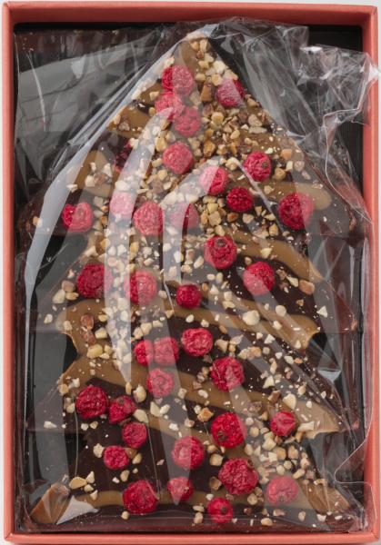 Chocolatemakers Schokolade Weihnachtsbaum edelherb 60% 110g offen
