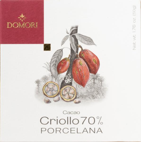 Domori Schokolade Criollo Porcelana 70% 50g