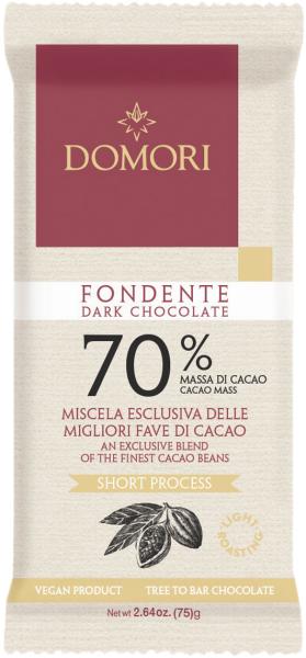 Domori Schokolade Fondente Dark Chocolate 70% 75g