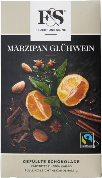 Frucht & Sinne Schokolade Marzipan Glühwein 50% 80g verpackt