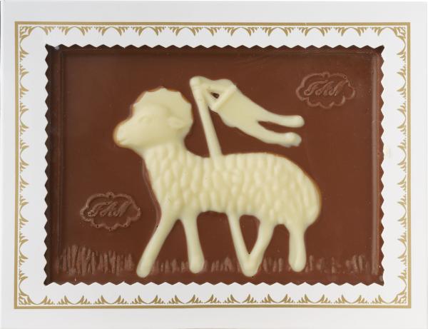 Glückswinkel Schokolade Lammtafel 200g