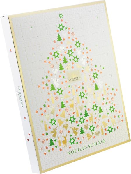 Lauenstein Adventskalender Weihnachtsbaum Nougatpralinen 300g