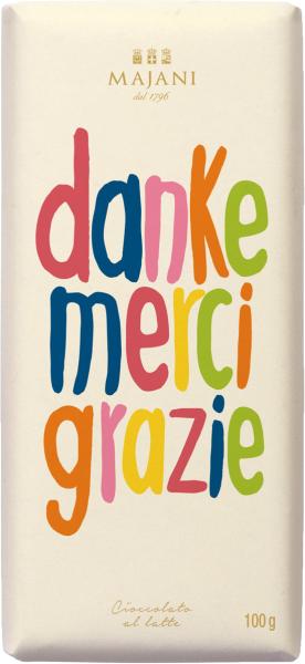 Majani Schokolade Danke Merci Grazie 33% 100g