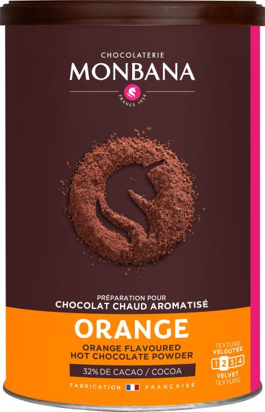 Monbana Trinkschokolade Orange 32% 250g Monbana Trinkschokolade Orange 32% 250g