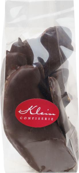 SanBeam Mangostreifen mit Mangolikör in edelherber Schokolade 150g verpackt