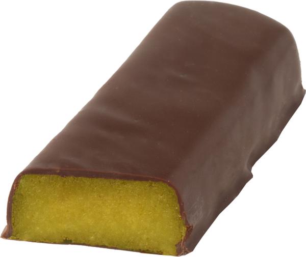 Stralsunder Marzipan Marzipanbrot Pistazie zartbitter 60g unverpackt angeschnitten