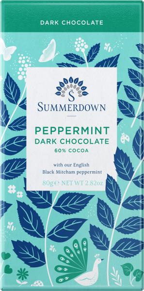 Summerdown Mint Schokolade Pfefferminz 60% 80g