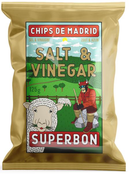 Superbon Chips de Madrid Salt Vinegar 125g