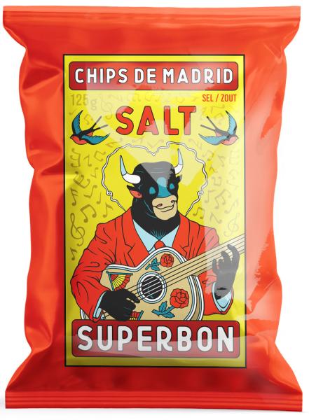 Superbon Chips de Madrid Sel 125g