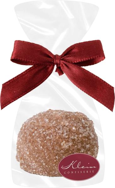 Wagner Praline Buttertrüffel vollmilch 1stk/12g in Klarsichttüte mit Clipschleife