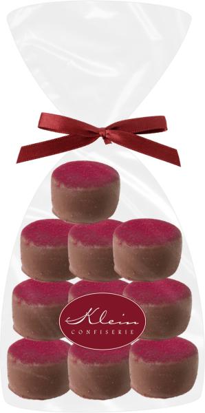 Wagner Praline Rote Grütze vegan 10stk/140g in Klarsichttüte mit Clipschleife
