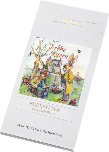 Wagner Schokolade Ecuador Frohe Ostern 71% 80g
