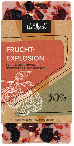 Wildbach Schokolade Fruchtexplosion 30% 90g vorne